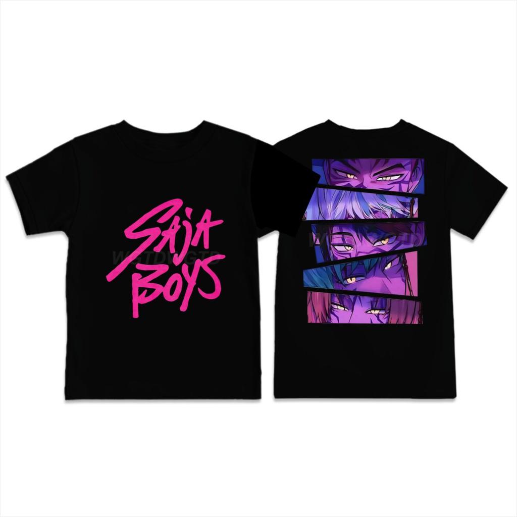 Cute Cartoon Printed T-shirt Children's Casual Short Sleeved Round Neck T-shirt Men's Women's T-shirt