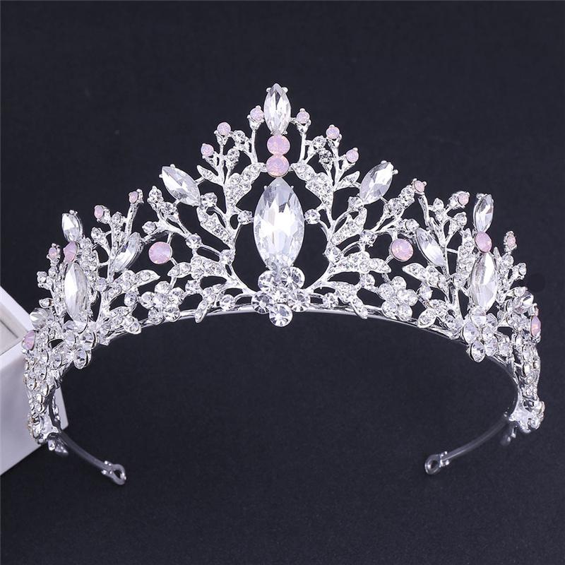 Women Fashion Bridal Jewelry Sets Tiara Earring Choker Necklace Set for Wedding Dress Prom Bride Jewelry Crown Sets Accessory