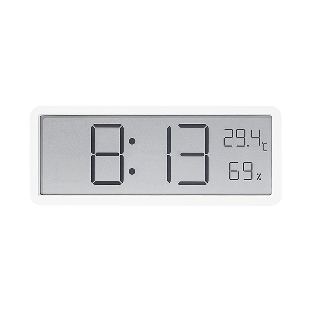 Digital LED Wall Clock With Date Temperature Humidity LCD Display Screen 12/24H Electric Alarm Clock For Bedrooms Office