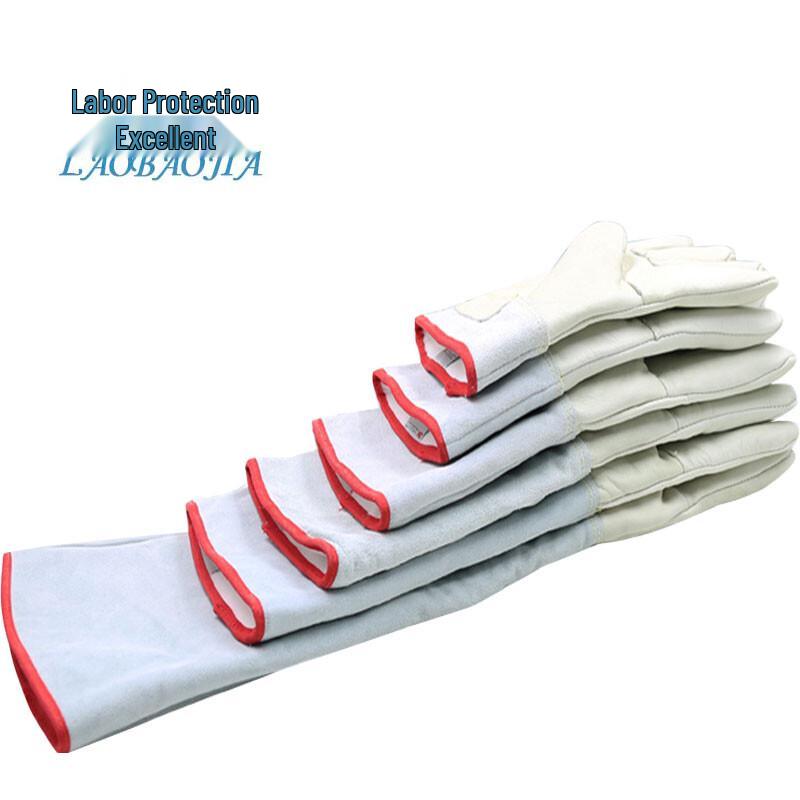 Cryogenic Liquid Nitrogen Resistant Cowhide Work Gloves 26CM