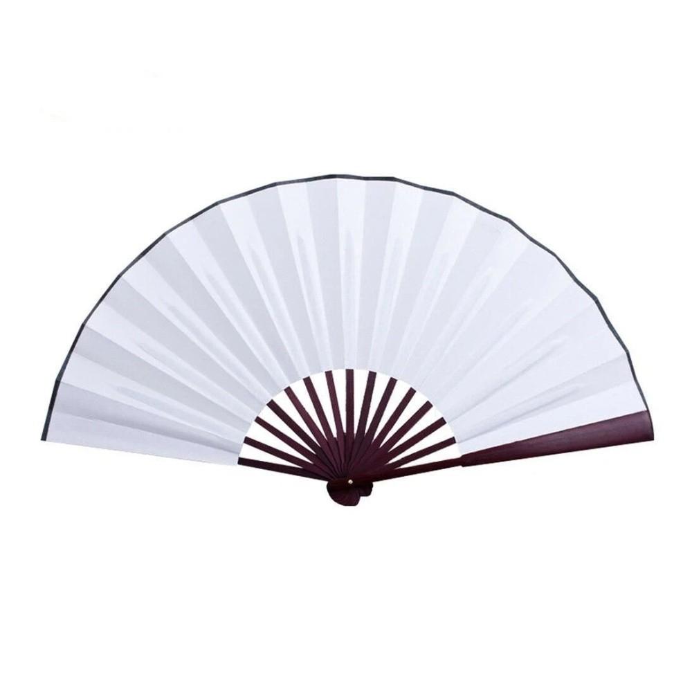 

Drawing Graffiti DIY Blank Cloth for Painting Gift Party Folding Fan Hand Folding Fan Home S White
