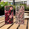 F-FlowerS-PC Phone Case Transparent Silicone Soft For Samsung S25,S24,S21,S22,S23,S30,Ultra,S20,Plus,Fe