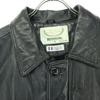 RONSON Long sleeve Half length leather jacket M black Sheep leather Men's Used