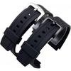 EF552 Black Silicone Rubber Sport Watch Strap Casio Edifice EF-552 Watch Band EF-552D Male Bracel...