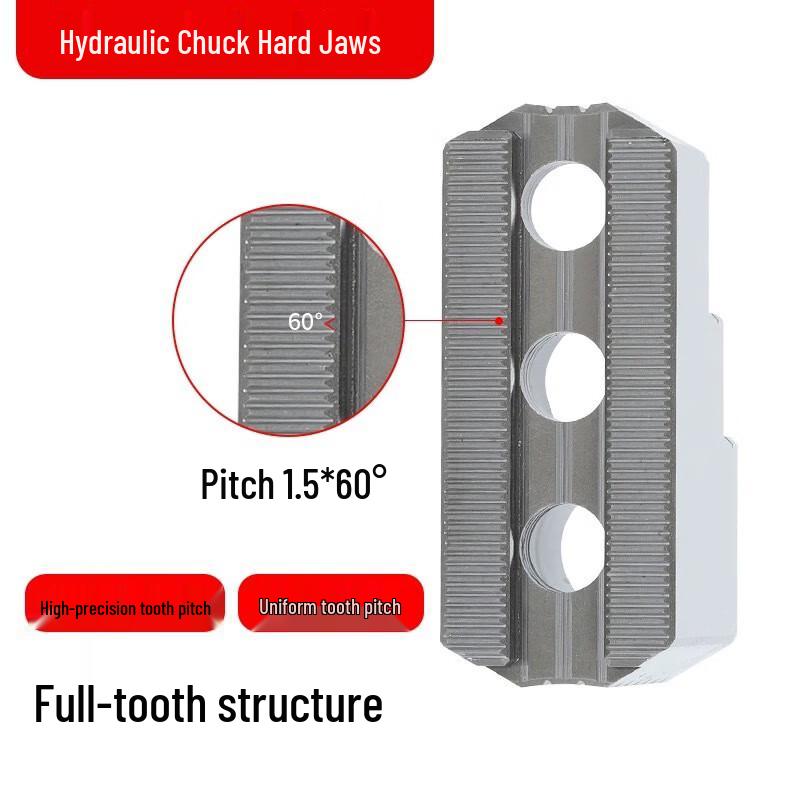 Qicheng 6-inch Hydraulic Hard Jaw Set
