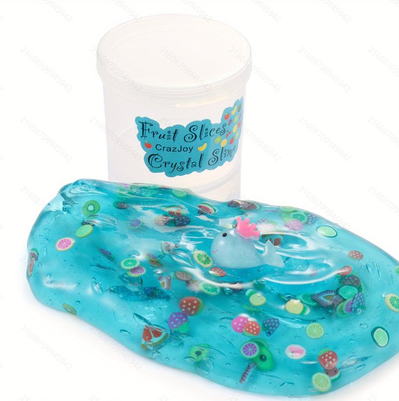 1 Stk. Kristallschlamm Schleim Fruchtschlamm Kokosschlamm Weiche Keramikchips Fruchtscheibe Farbschlamm Dekompressionsspielzeug Wassermelone Zitrone Kirsche