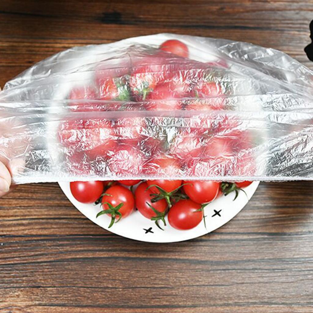 Disposable Food Storage Covers Stretch Anti-Odor Food Fresh-Keeping Film 100pcs Food Protective Kitchen Tools