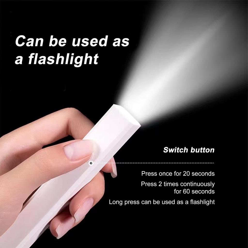 Handheld Nail Light Therapy Machine Small Quick-drying Nail Baking Lamp Rechargeable Therapy Lamps