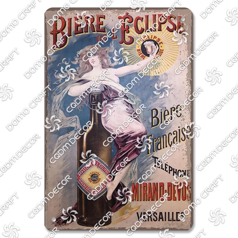 Vintage Beer Plaques Metal Tin Signs Beer Glass Drinkers Metal Plate Wall Decor Beer Party Bar Pub Living Room Home