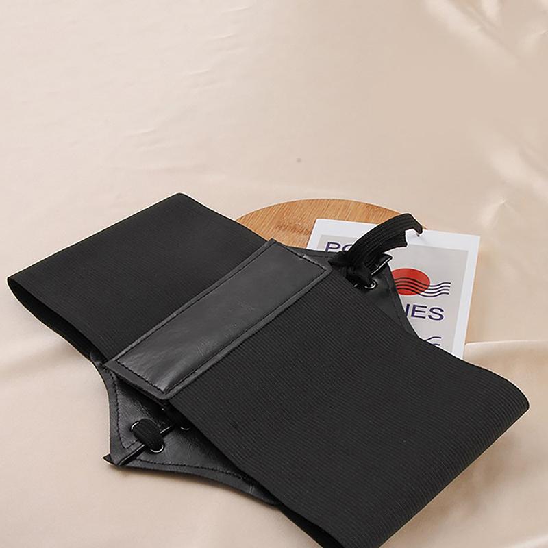 Corset de damă centură gotică din piele PU pentru femei corset cu șireturi centuri de slăbire talie corset vintage curea neagră lată pentru fată