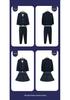 British Style Winter Uniform for Primary and Kindergarten – Children's Velvet Suit Set with Jacket