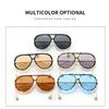 Double Bridge Retro Men Sun Glasses Anti-UV Shades Eyeglasses Women  Round  Sunglasses  Streetwear