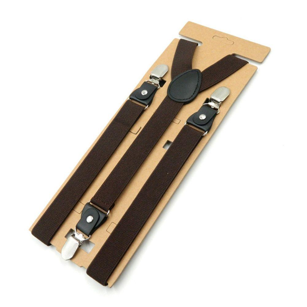 

Ланцюжок для тіла Еластична весільна сукня Міцні підтяжки Підтяжки Ремінець Кліпса Пояс для штанів X-подібна спина кавовий