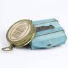 Nagina International, ''Robert Frost Poem'' Engraved Brass Compass with Embossed Needle & with Leather Case. C-3241 IQ-A51B-EARK