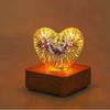 Colorful 3D Fireworks Night Light Romantic Atmosphere Heart Shaped Atmosphere Lights  Living Room