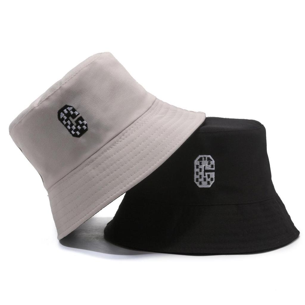 Women's Double-Sided Smiley Face Bucket Hat - Sun Protection, Korean Style, Embroidered, Large Brim