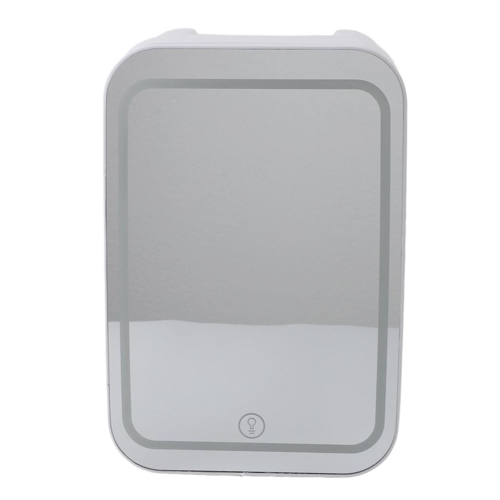 Portable Mirrored Beauty Fridge With Lighting 4L Mini Refrigerator Skin Care Makeup Storage with