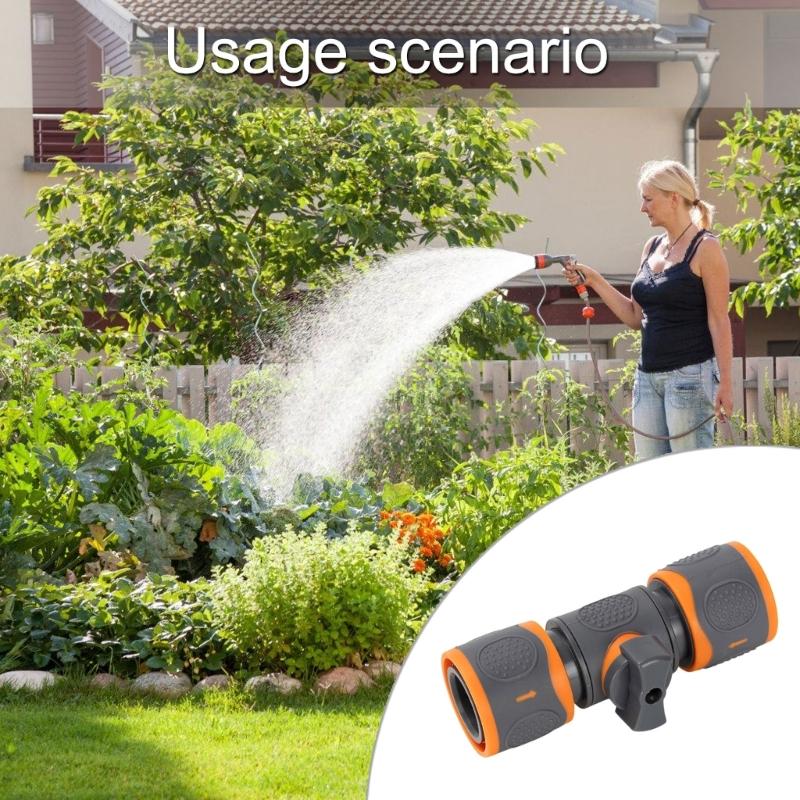 Fast Coupling Water Connector ABS Materials Double Direction Flows Valves Suitable for Hose Sprayed Guns Gardening 2pcs