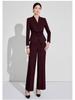 Aishangchen Women's Red Classic High-End Suit Set for Autumn/Winter Commute and Workwear