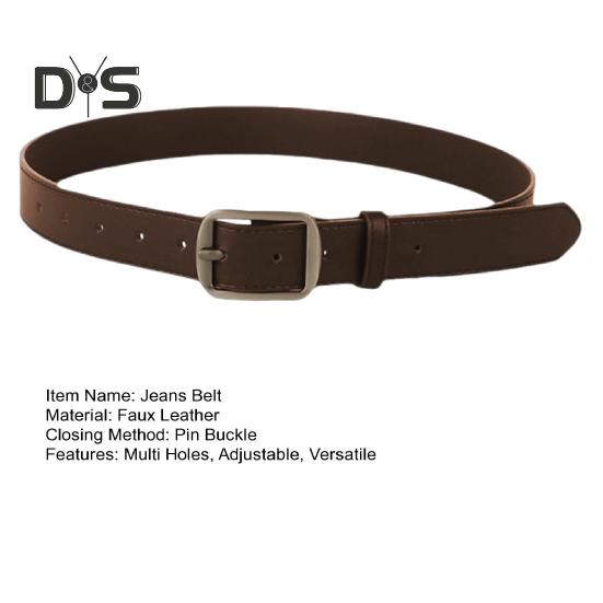 Unisex Retro Gürtel Multi Löcher Verstellbares Design Denim Western Style Jeans Gürtel Kunstleder Pents Gürtel