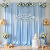 1 Stück Gold Satin Hintergrundvorhang Faltenfrei Glitzernde Vorhänge für Hintergründe, Kulisse für Hochzeit Baby Geburtstage Party
