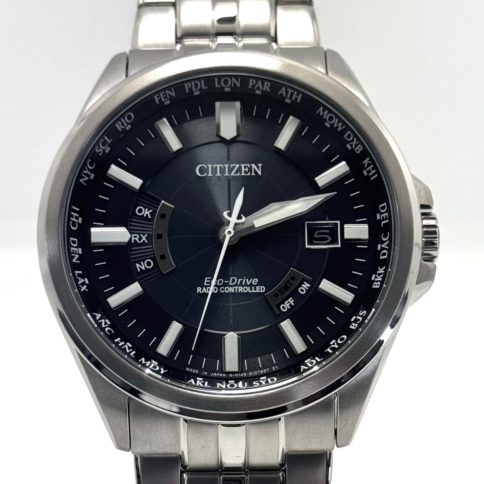 [Unused] Citizen CITIZEN Citizen Collection CB0011-69L H145-S073545 Eco Drive Radio Solar Date Display Black