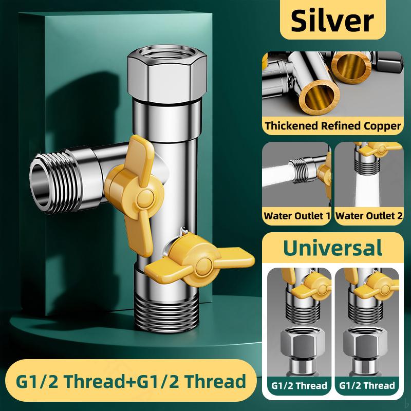 Разветвитель для крана  Один на два  Угловой клапан  Один вход, два выхода  Трехходовой водоразделитель Впускной шланг для стиральной машины Трехходовой Четырехходовой