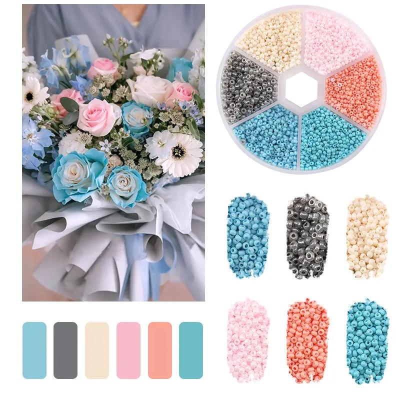 2mm Glass Seed Beads Kit Bracelet Making Kit Small Beads Assortment Colors Craft Loose Beads for Jewelry Making DIY Art Crafts
