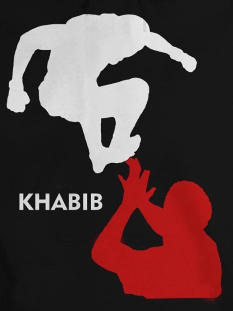 Camiseta Nueva de MMA Khabib Nurmagomedov Jump Algodón de Alta Calidad Transpirable Top Holgado Casual Camiseta Tallas S3XL