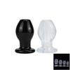 Crystal Hollow Anal Dilator Plug with Leak-Proof Strap - Occlusive Rear Anal Toy