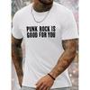 Men'S Summer Casual Crew Neck T-Shirt - Fabric with Slight Stretch, Regular Fit, Printed Graphic Tee for Adults