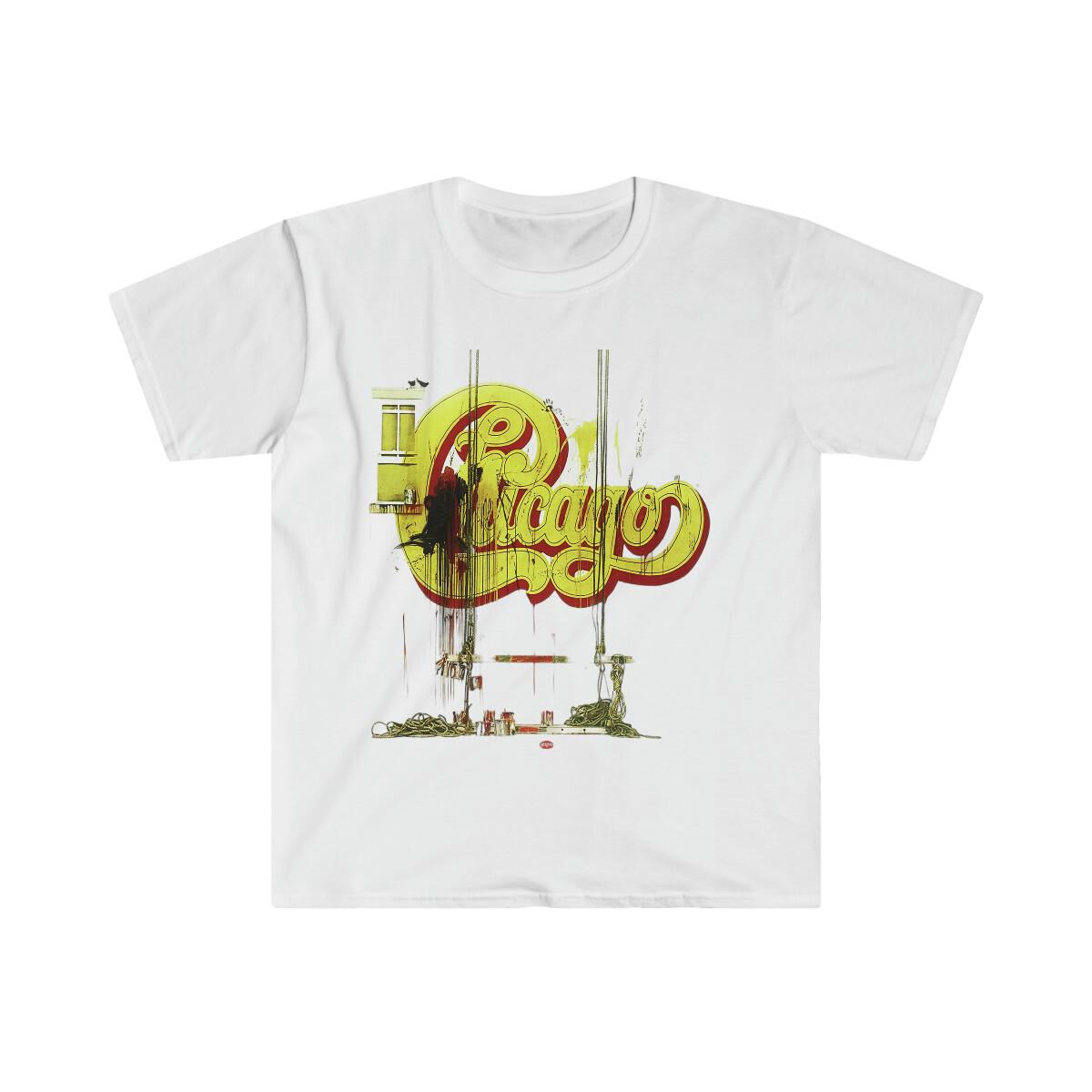 Unisex Soft Cotton T-Shirt Mens Womens Tees Top. Rock Band. Chicago XL