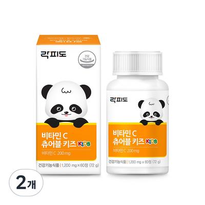 Rockfido Vitamin C Chewable Kids 72g, 60 Tablets, 2 Units