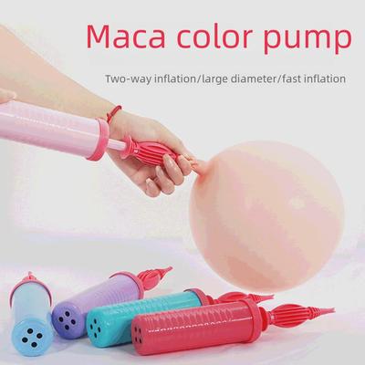 Zweiwege Hand-Macaronfarben-Ballonluftpumpe