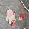 Self Adhesive Wall Mounted Headband Hook Multifunctional Punch-Free Hair Dryer Bracket Space Saving Waterproof Wall Hanging Hook