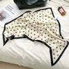 Cashew flower silk scarf new trend bag headscarf headband neck protector scarf scarf small shawl triangle scarf fart curtain