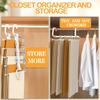 Pant Hangers Space Saving Jean Hangers -No Wrinkle Clothes Hanger - Closet Organizer and Storage, College Dorm Room Essentials Apartment Must Have -