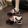 Versatile Casual Retro Plaid Shoes Women's Summer Fashion Lace-up Non-slip Comfortable Sneakers Board Shoes