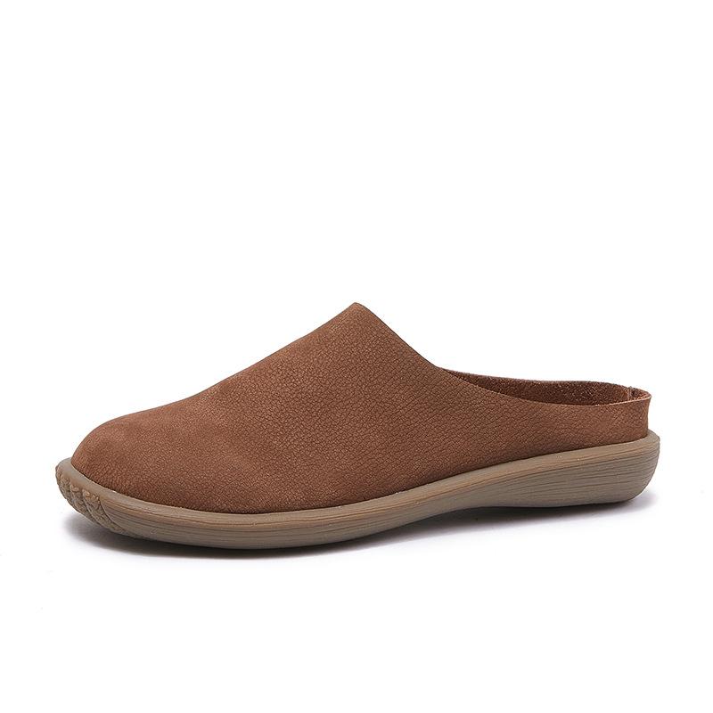 

Весняно-літні балетки з коров ячої шкіри, шльопанці на м якій підошві та з м яким верхом, напівтапочки з натуральної шкіри 40