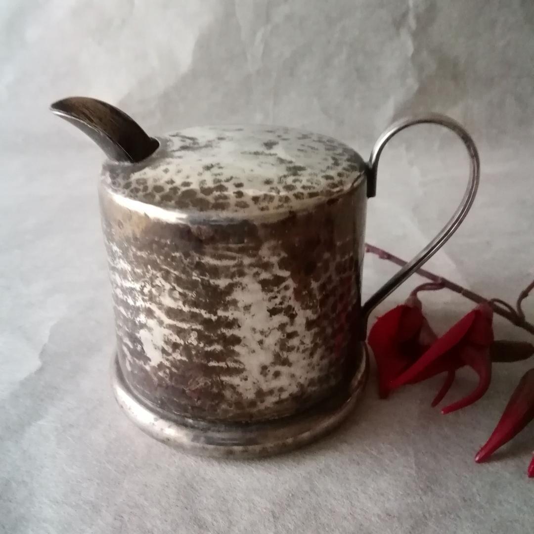 Used Milk pot Fine silver plate German condensed milk milk jug Art Deco