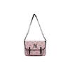 New MLB Polyester With Artificial Leather With Nylon Backpack Shoulder Bag, Crossbody Bag Regular Women's Pink 7ACRMD13N-50PKS
