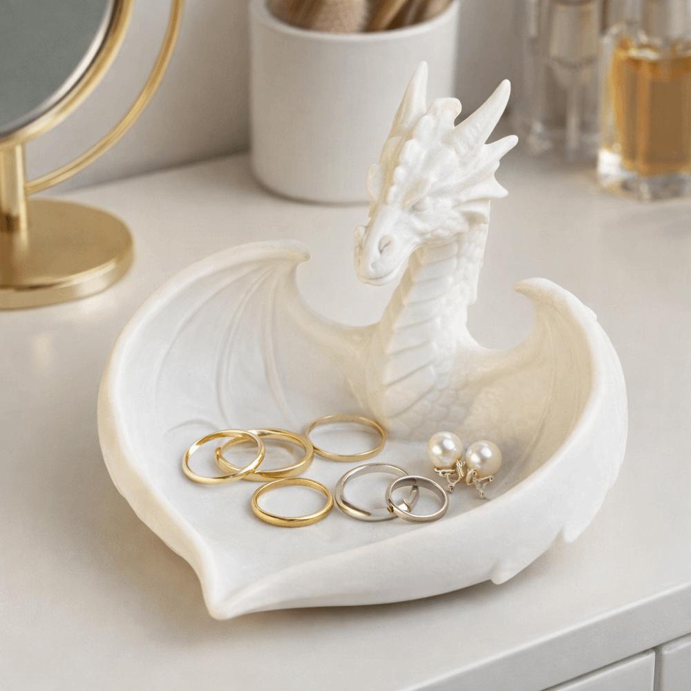Dragon Shape Jewelry Storage Tray INS Ring Display Plates Mini Key Tray Desktop Ornaments