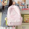 Schoolbag Korean girl plaid backpack cute student schoolbag lightweight large capacity backpack new fashion casual backpack