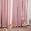 Modern Double-Layer Star Blackout Curtain Fabric for Bedroom and Living Room