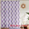 72x72inch Checkerboard Retro Pattern Waterproof Shower Curtain Bathroom For
