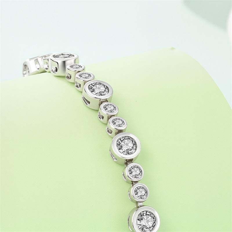 Original 925 Silver Starry Sky Bubble Bracelet For Women Fine Anniversary Valentine's Day Jewelry Gifts