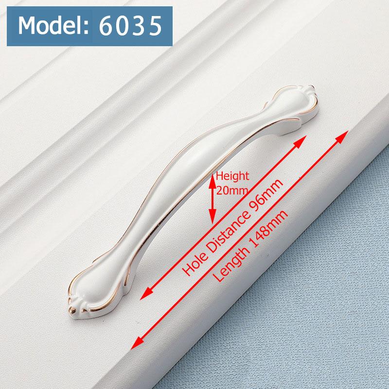 KAK Ivory White Kitchen Cabinet Handles European Style Cupboard Door Pulls Drawer Knobs Fashion Solid Furniture Handle Hardware