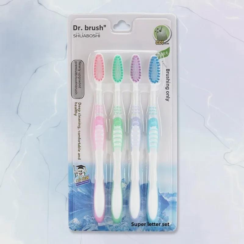 Doctor Brush Family Pack: Soft-Bristled Toothbrushes in Various Colors