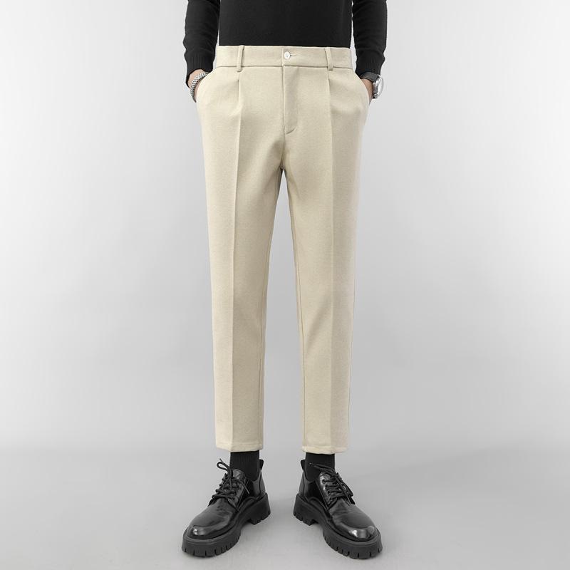 Spring and Autumn New Harlan Nine-point Men's Pants Drape Suit Pants Men's Casual Straight Pants Boys Trend