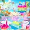Two-Piece Demon Hunter Girls' Swimsuit - Cartoon Print Beachwear Set